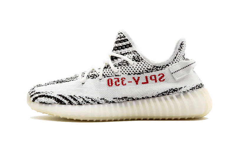 Adidas Yeezy Boost 350 V2 Zebra czarny-biały - widok główny z boku | Saturaise.com