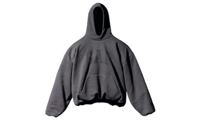 Adidas Yeezy Gap Engineered by Balenciaga Dove Hoodie Black czarny-biały - widok główny z boku | Saturaise.com