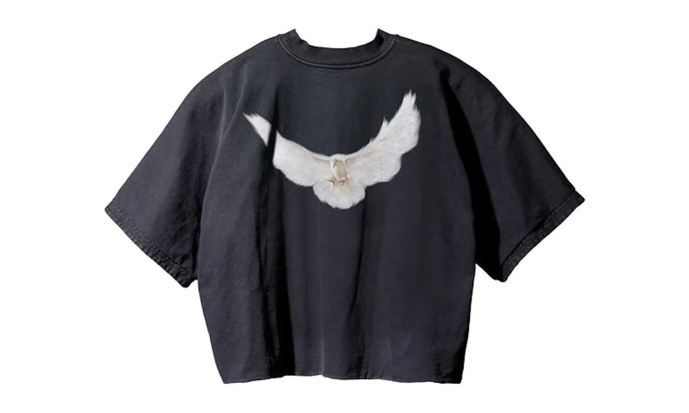 Adidas Yeezy Gap No Seam Tee Donda 2 Washed Black czarny - widok główny z boku | Saturaise.com