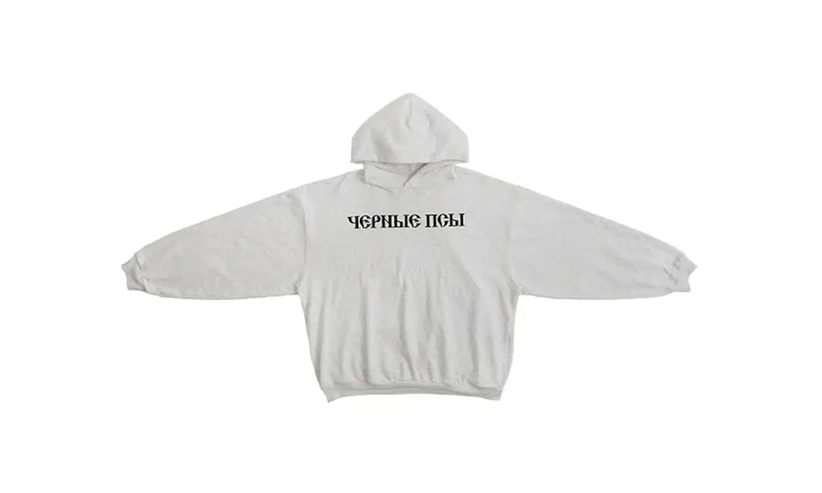 Adidas Yeezy x Gosha Rubchinskiy Black Dogs Hoodie Heather Grey czarny-szary - widok główny z boku | Saturaise.com