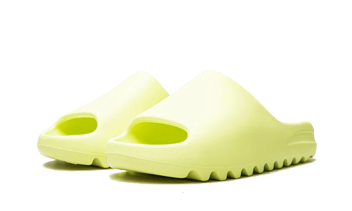 Kup oryginalne Yeezy Slide Glow Green - widok z drugiego boku - Sneakersy