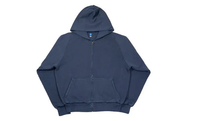 Adidas Yeezy x Gap Unreleased Zip Sweatshirt Hoodie Navy granatowy-brązowy - widok główny z boku | Saturaise.com