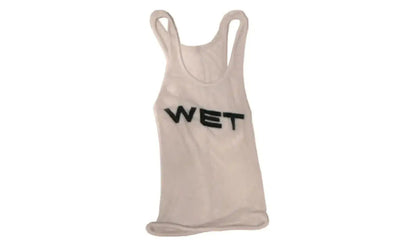 Adidas Yeezy x Mowalola Wet Tank White biały-czerwony - widok główny z boku | Saturaise.com