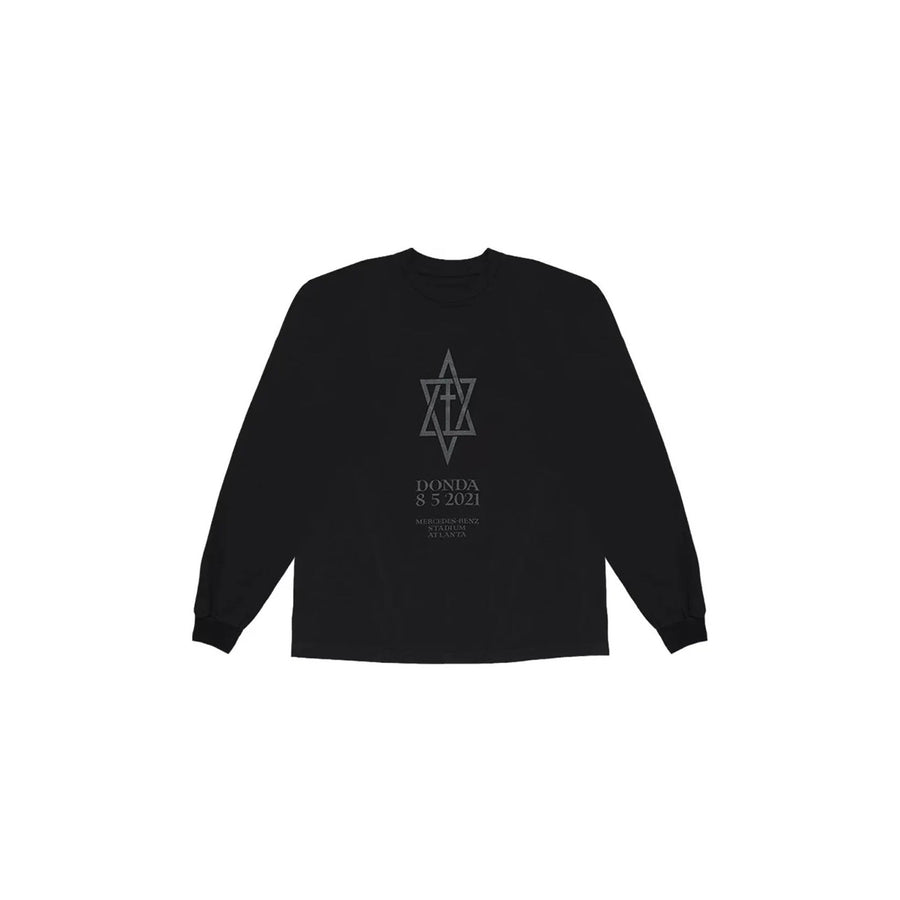 Adidas Yeezy Donda 2021 Lp Longsleeve Black biało-niebieski - widok główny z boku | Saturaise.com