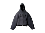 Adidas Yeezy Gap Engineered by Balenciaga Dove Hoodie Washed Black Los Angeles Archives czarny-biały - widok główny z boku | 