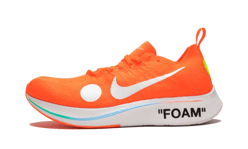 Off White Zoom Fly Mercurial Off-White Total Orange - widok główny z boku - Streetwear