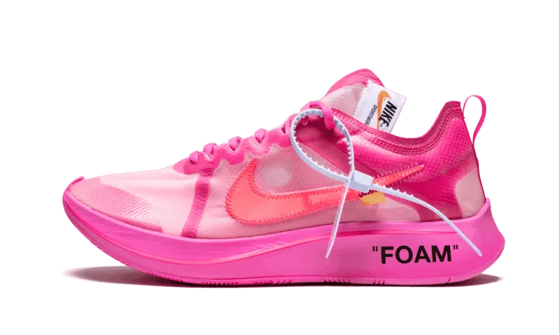 Off White Zoom Fly Off-White Tulip Pink - widok główny z boku - Streetwear