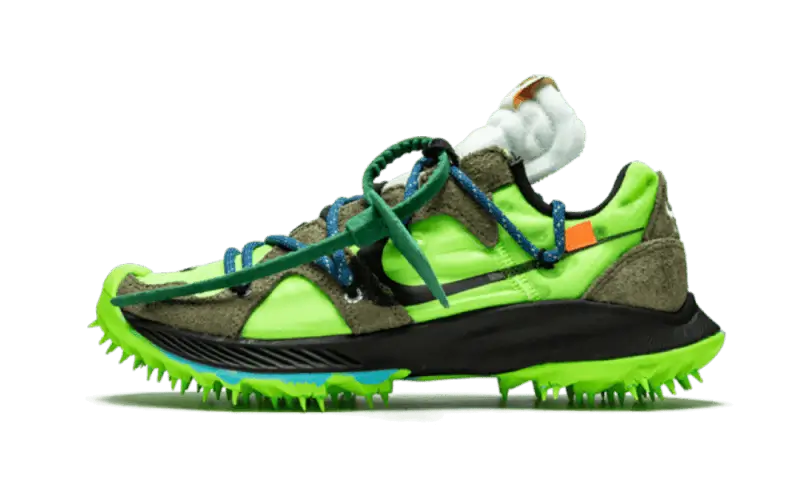Off White Zoom Terra Kiger 5 Off-White Volt - widok główny z boku - Streetwear
